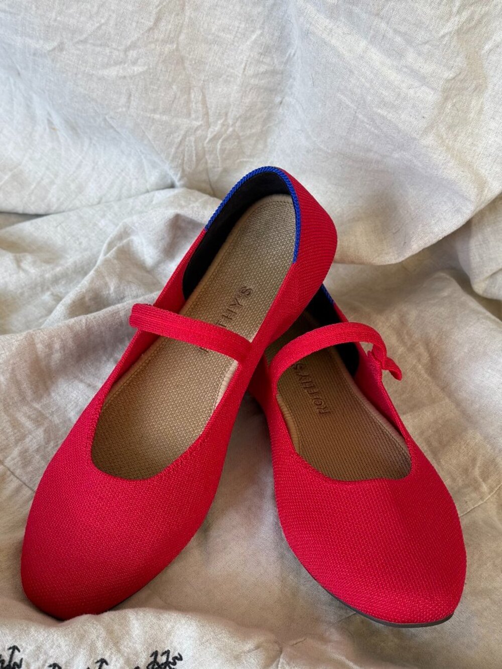 Rothy's The Max Square Mary Jane — Red — Size 9.5